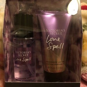 Victoria Secret Love Spell body mist and lotion